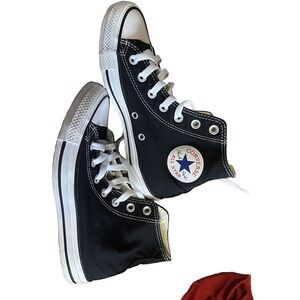 Converse Black and White High-Top Sneakers